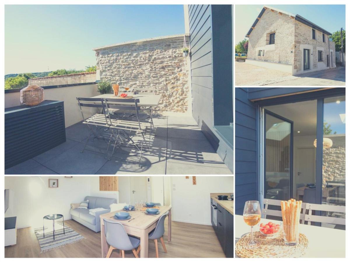 Chouzelot Appart-Hotel N 3 Avec Terrasse, Piscine, Petit-Dejeuner Et Parking Prive מראה חיצוני תמונה