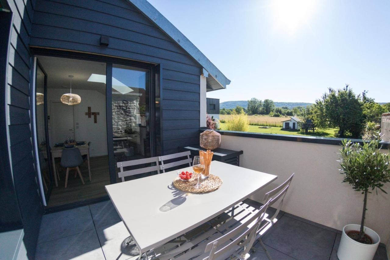 Chouzelot Appart-Hotel N 3 Avec Terrasse, Piscine, Petit-Dejeuner Et Parking Prive מראה חיצוני תמונה